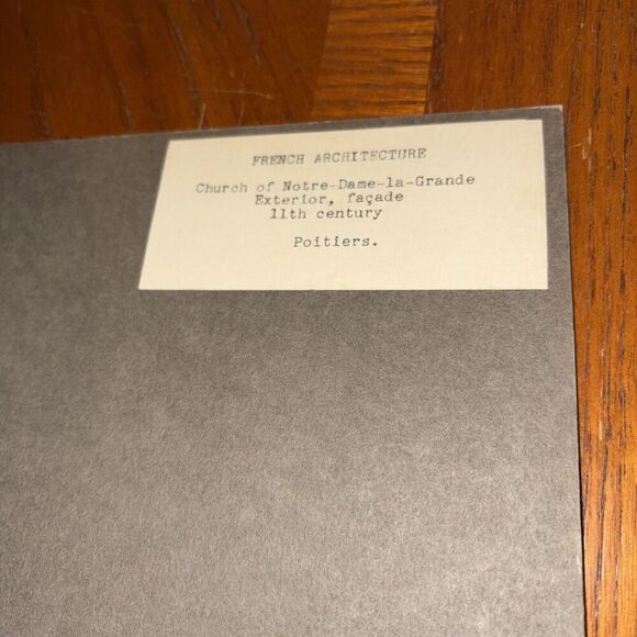 Vintage Church of Notre Dame la Grande French Architecture Photo Poitiers France - Picture 3 of 4